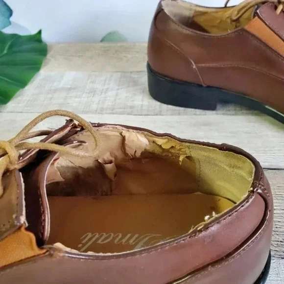 AMALI | Lace-Up Dress Shoes in Tan/Brown Style 1843-028 sz 11 - Picture 6 of 11